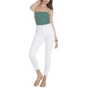 MSRP $65 Vigoss Jeans High-Rise Cropped Jeans White Size 30